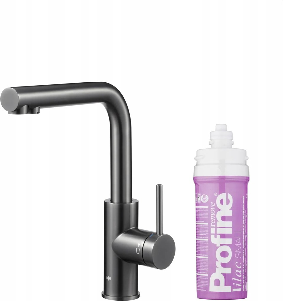Kfa Konyhai Csaptelep Duero Pure Basic Profine Lilac S, Gun Metal Grey