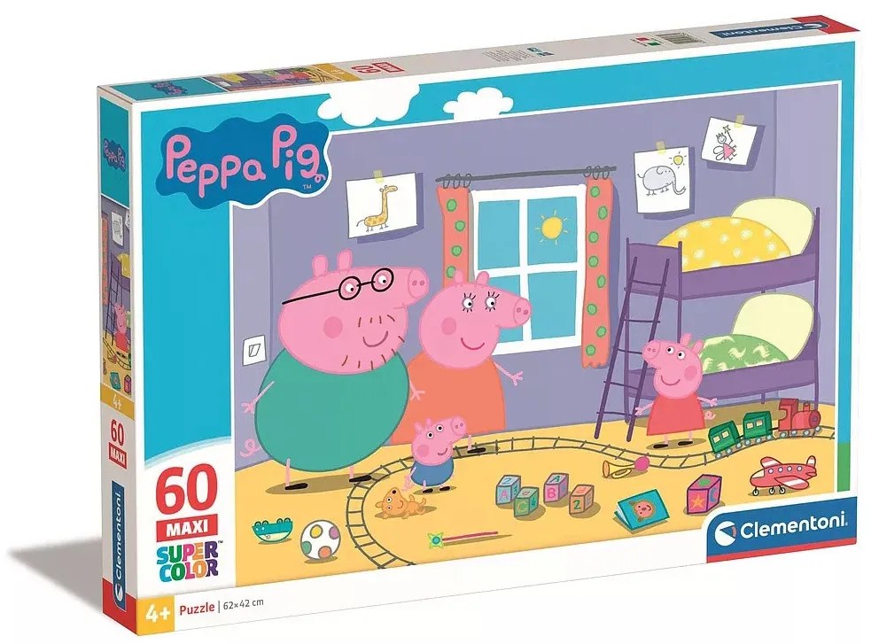 Peppa malac Play Room 60 db-os maxi puzzle Clementoni