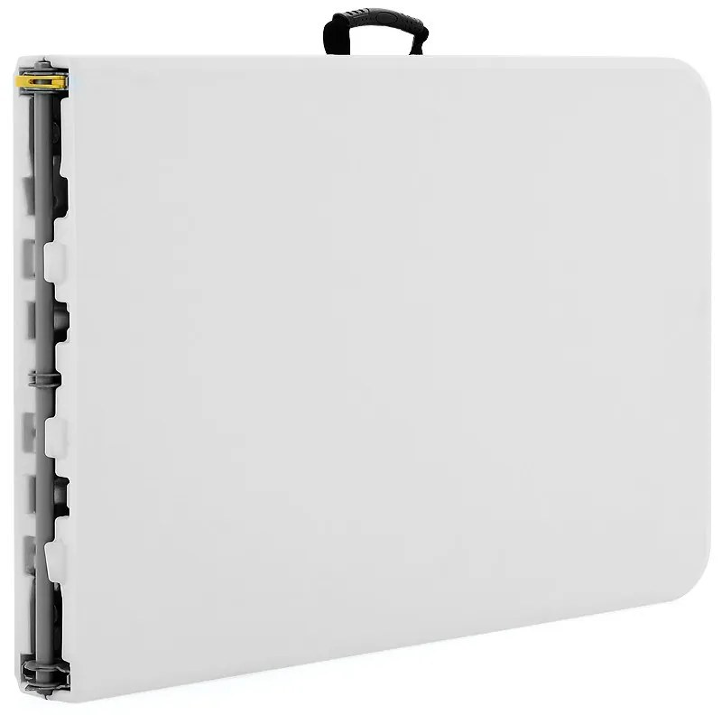 Casaria® Fehér összecsukható asztal - 220 x 70 x 72 cm