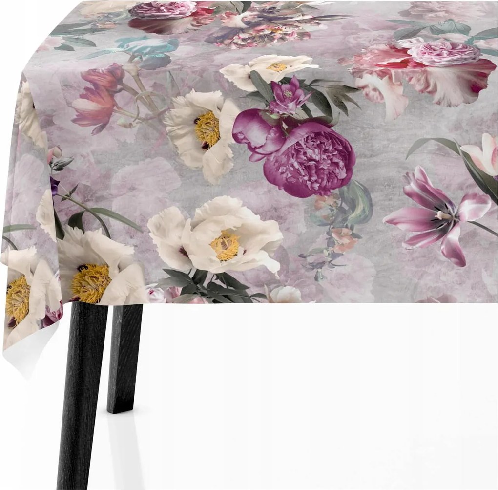 Abrosz Dekoratív Asztal 140x180 Virágok 7703