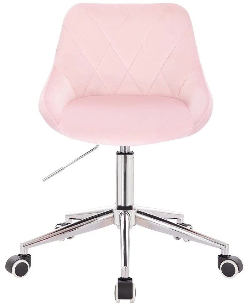 HR1054K Púderrózsaszín modern velúr szék