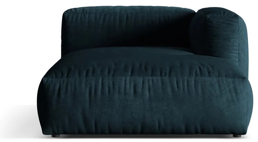 Sötétkék bársony kanapé modul (jobb oldali) Martina – Micadoni