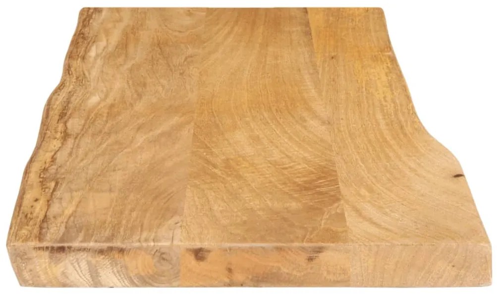 tömör mangófa természetes élű asztallap 90 x 40 x 2,5 cm