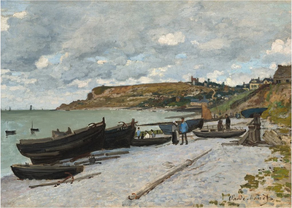 Üveg kép - Claude Monet, Sainte Adresse, reprodukciók (70x50 cm)