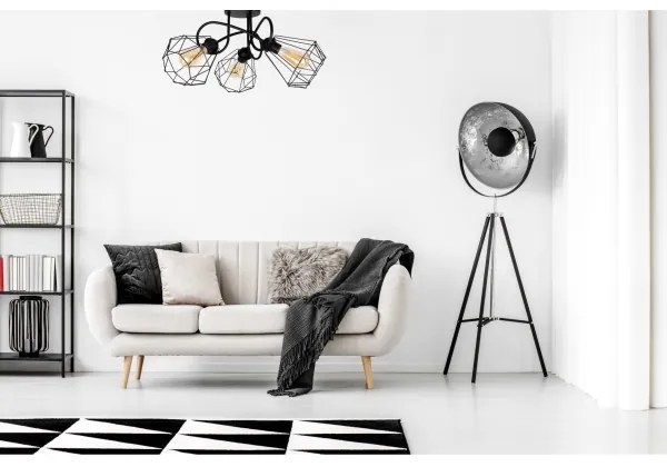 Felületre szerelhető csillár DIAMENT 3xE27/60W/230V