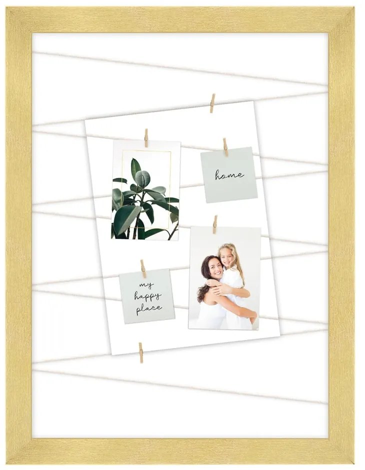 Aranyszínű fali képkeret 40x50 cm – knor