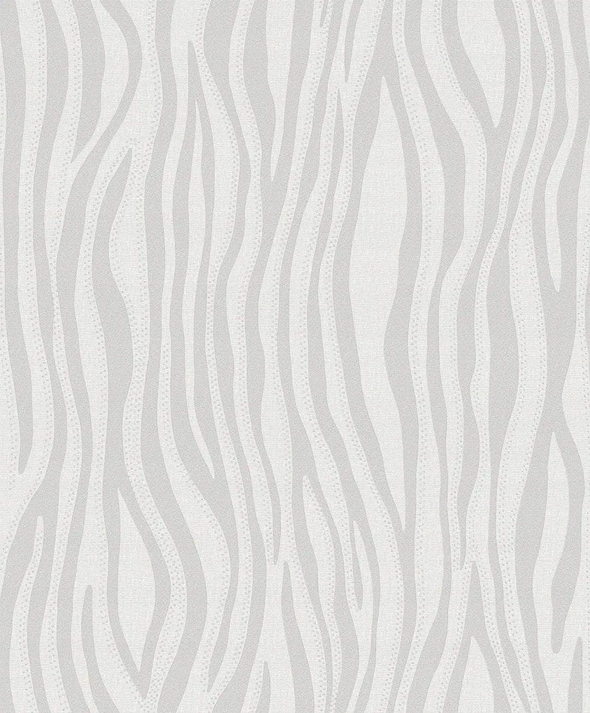 Szürke Vinil Tapéta Fizelin Hullám Minta