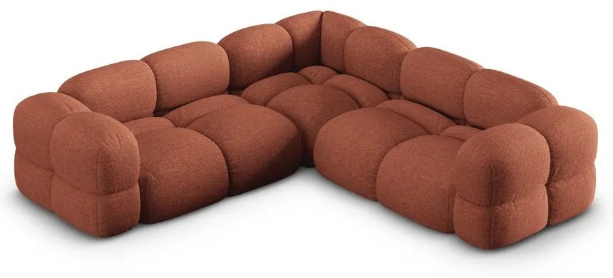 Téglavörös sarokkanapé Loretto – Cosmopolitan Design