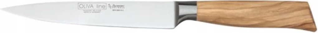 Burgvogel sonkavágó kés 15 cm Oliva Line konyhai rozsdamentes kovácsolt fa