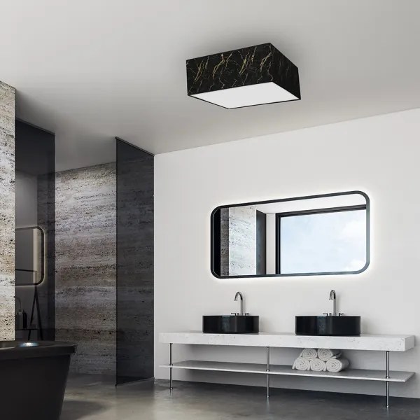 Mennyezeti lámpa SENSO 3xE27/60W/230V fekete