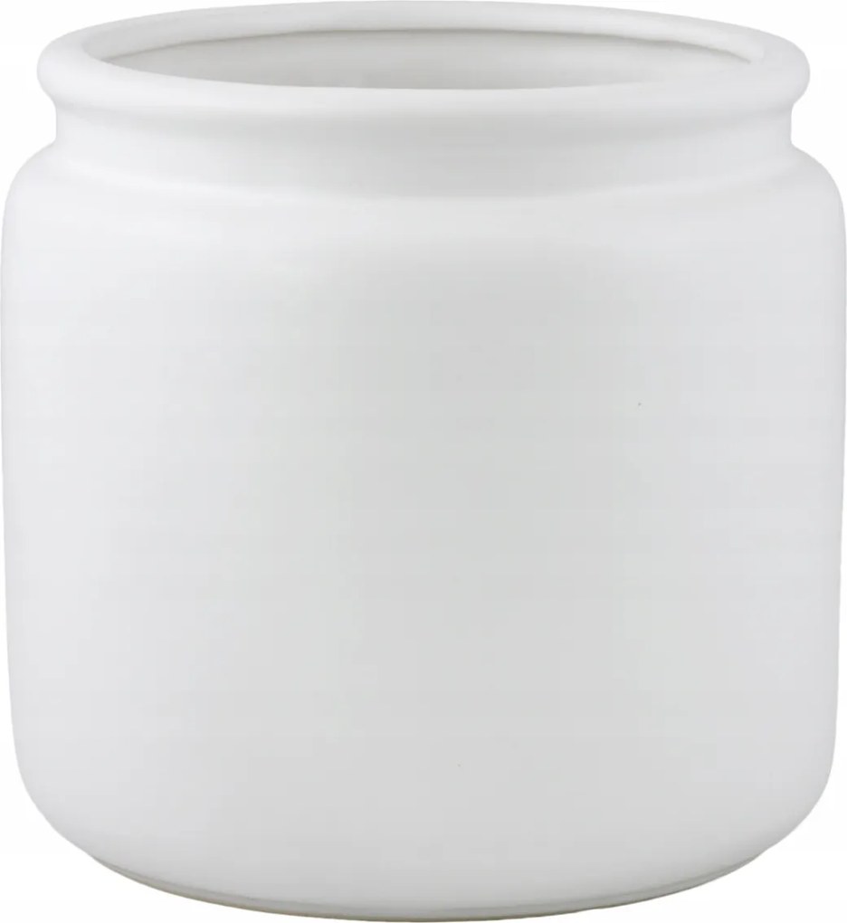 Kolli Virágtartó fehér matt Kerámia átm. 15cm