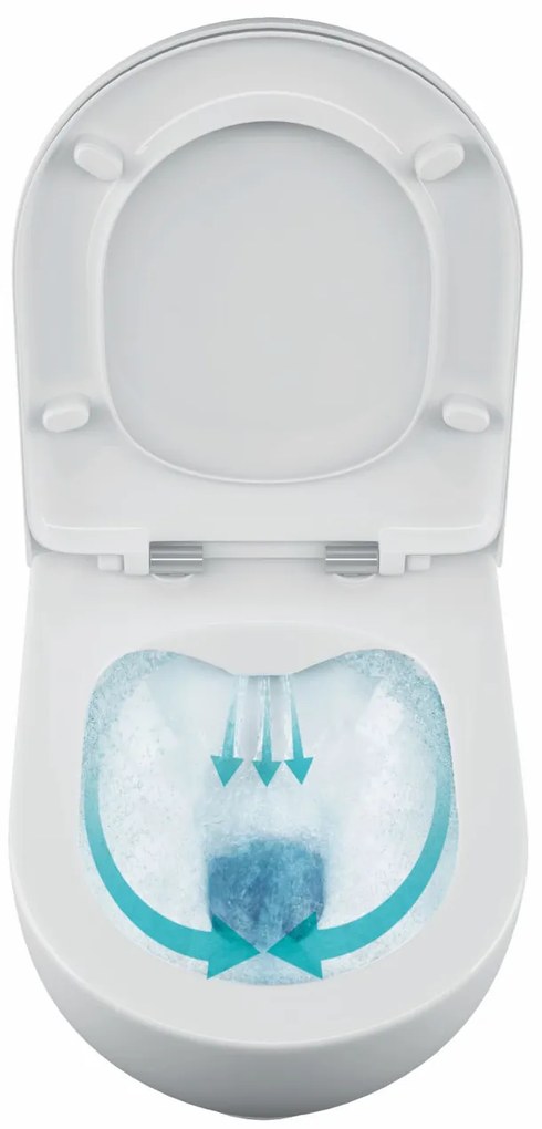 Sanovit BRILLA - fali WC - rimless - perem nélküli