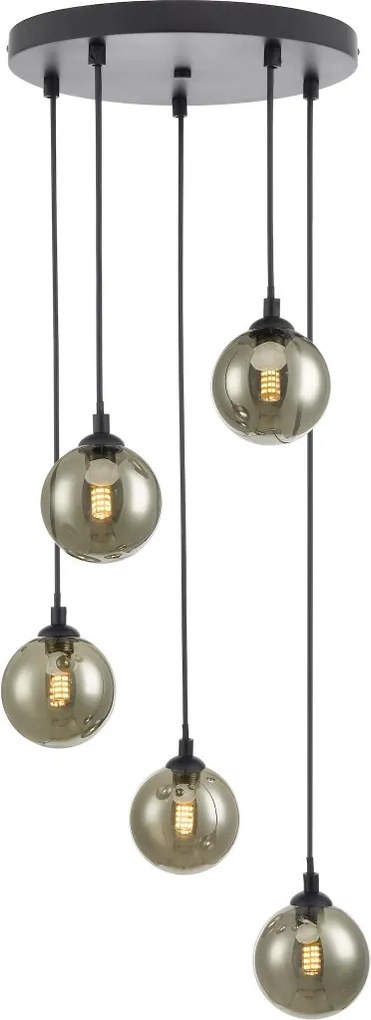 Dar Lighting modern függeszték federico fekete darfed0522-01