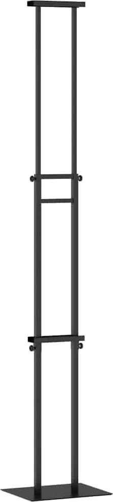 vidaXL Kiállító Állvány Fekete 30 x 23,5 x 210 cm Acél