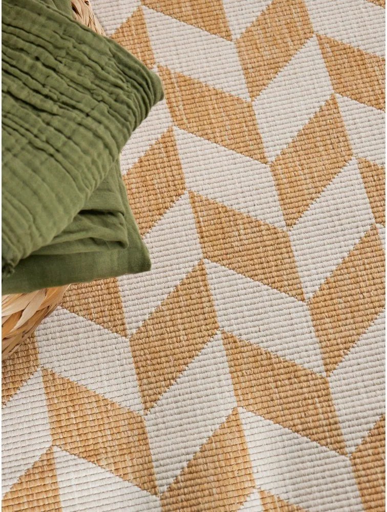 Okkersárga-krémszínű kültéri-beltéri futószőnyeg 80x200 cm Haringey Terrick – Ted Baker