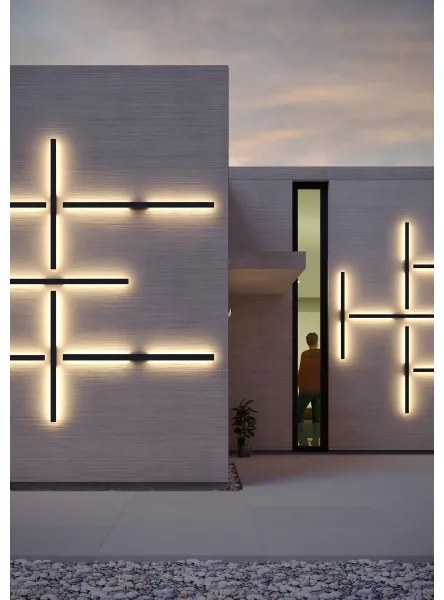 Redo 90623 -LED Kültéri fali lámpa REFLEXA LED/20W/230V 3000K IP54 fekete