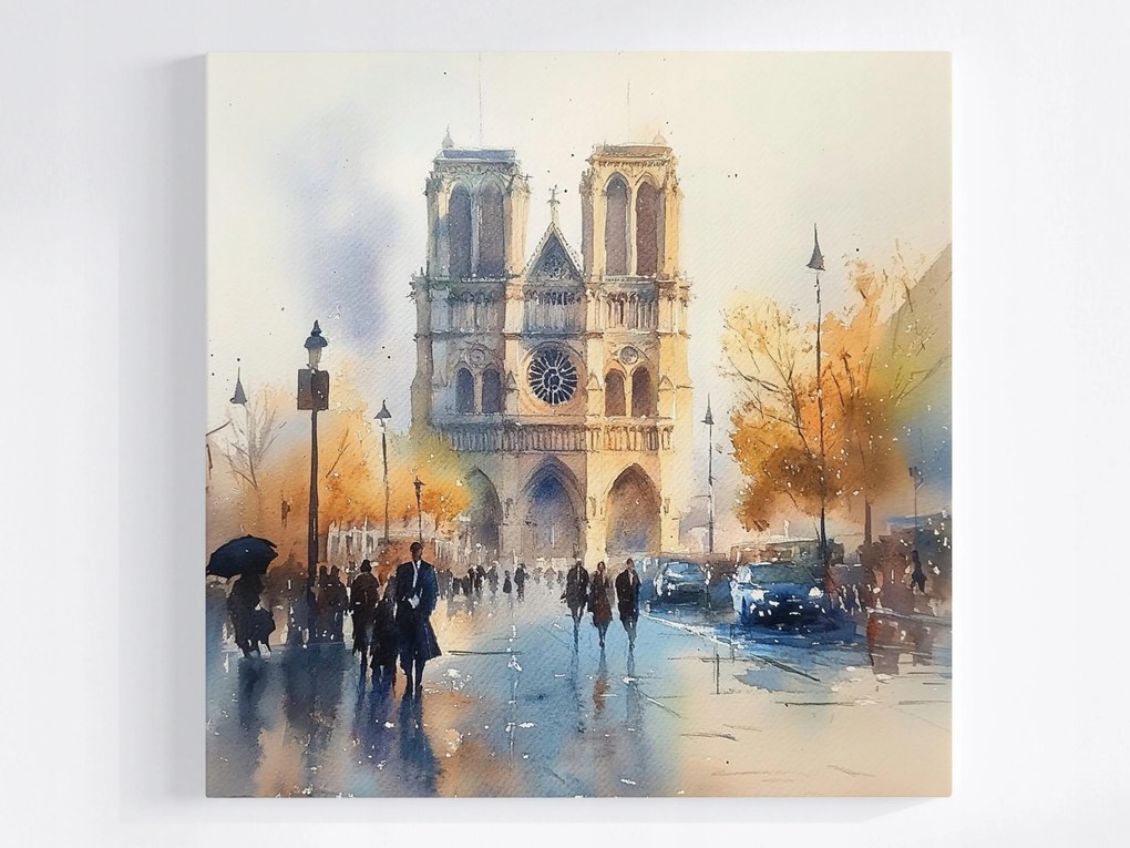 Vászonkép Canvas Építészet Város Párizs Notre Dame Székesegyház 80x80