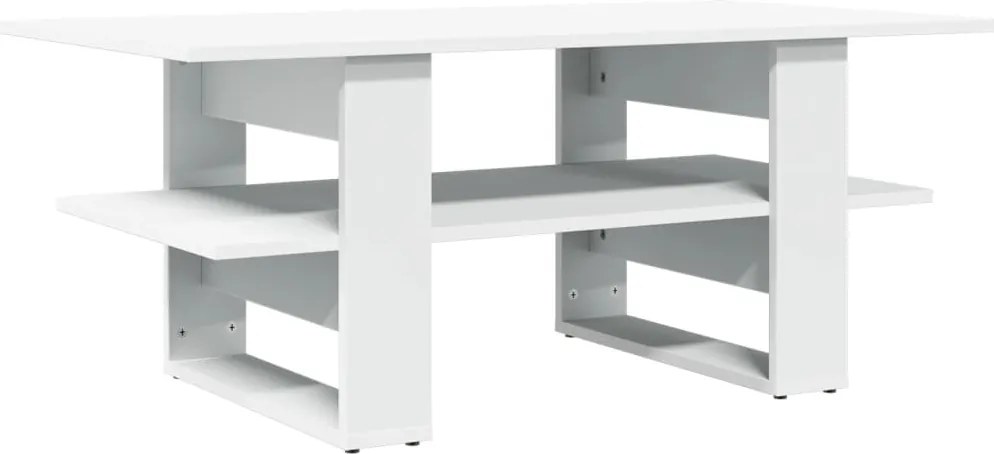 vidaXL fehér szerelt fa dohányzóasztal 102 x 55 x 42 cm