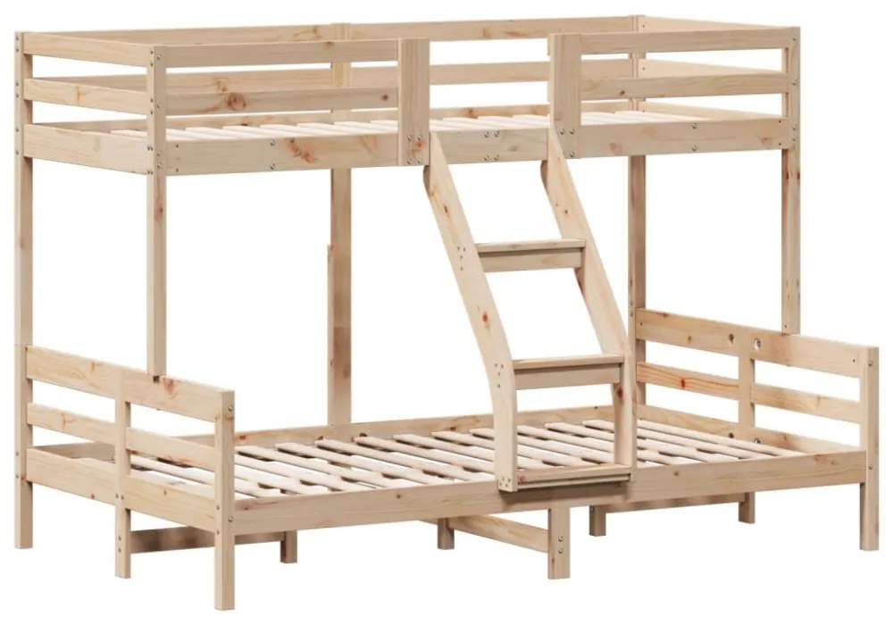 tömör fenyőfa emeletes ágy 80x200/120x200 cm
