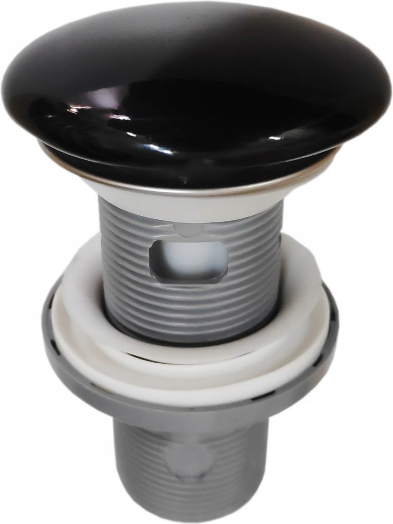 Rapid Klikk-klakk Fekete Kerámia Túlfolyós Mosdókhoz 15063