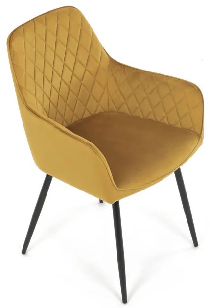 Sárga Bársony Étkezőszék. DCH-215 YEL4