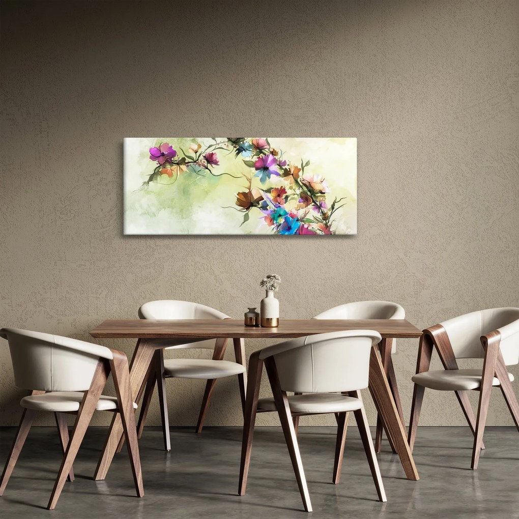 Kép - Virág festménye (120x50 cm)