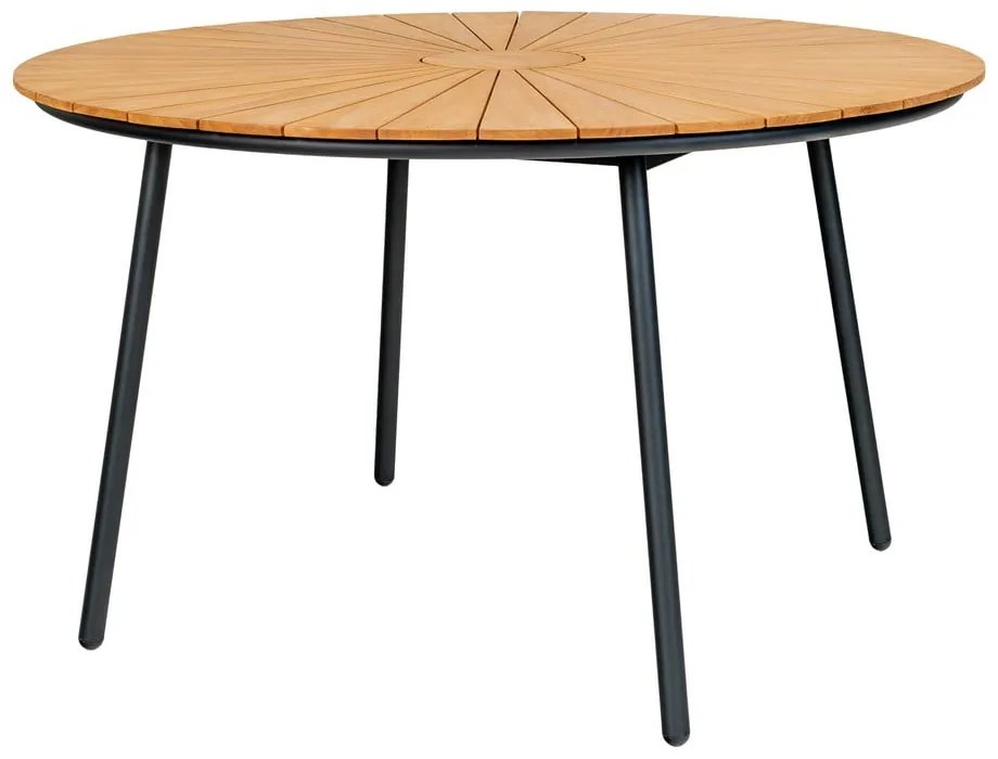 Teakfa kerek étkezőasztal ø 130 cm Cleveland – House Nordic