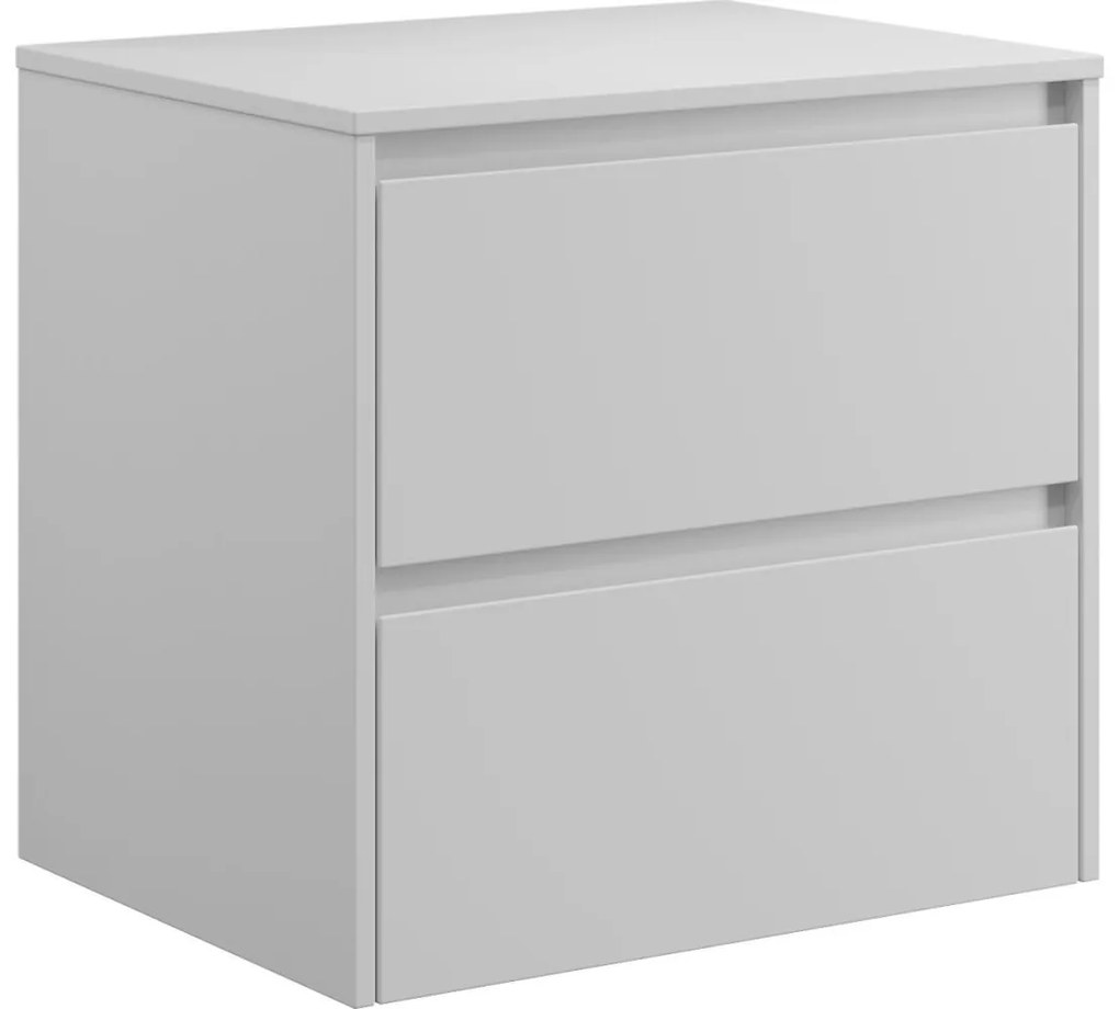 TRONDHEIM fürdőszobai szekrény mosdóhoz, 60 cm, fehér