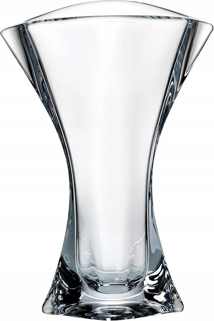 Bohemia Orbit Üveg Virág Váza 24,5 cm Modern Dekorációs Flakon