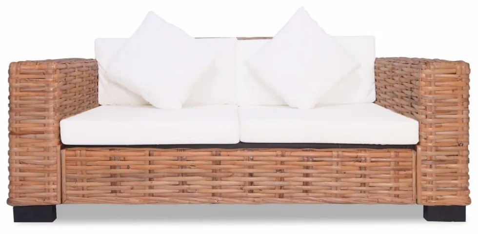 2-személyes természetes rattan kanapé