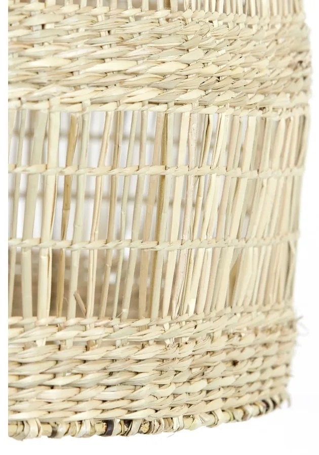 Natúr színű függőlámpa tengerifű búrával ø 50 cm Sagar – Light & Living