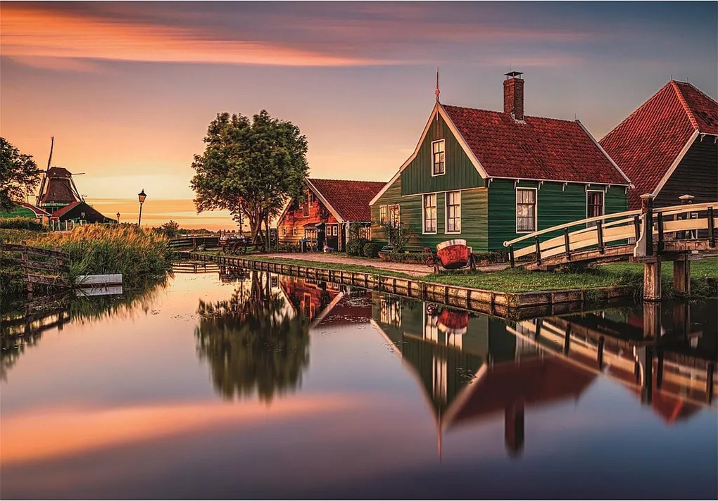 Hollandia Zaanse Schans 1500 db-os Compact puzzle Clementoni