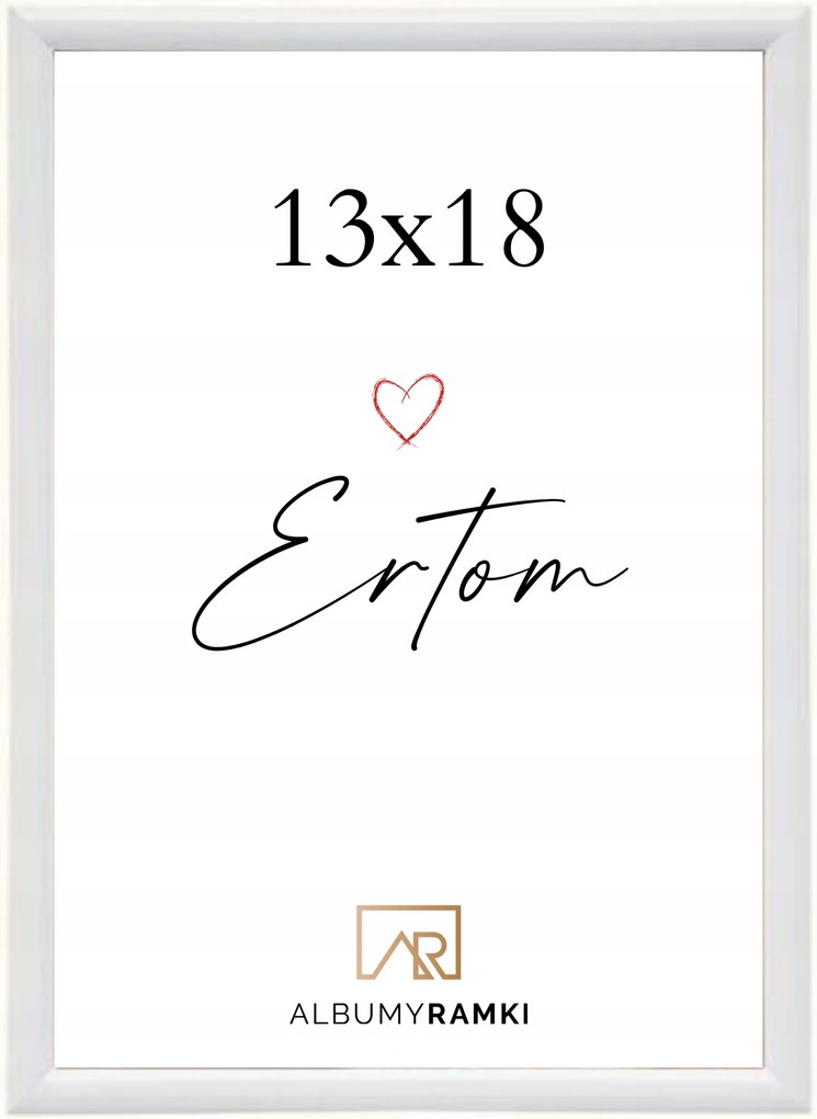 Képkeret 13x18 fehér univerzális