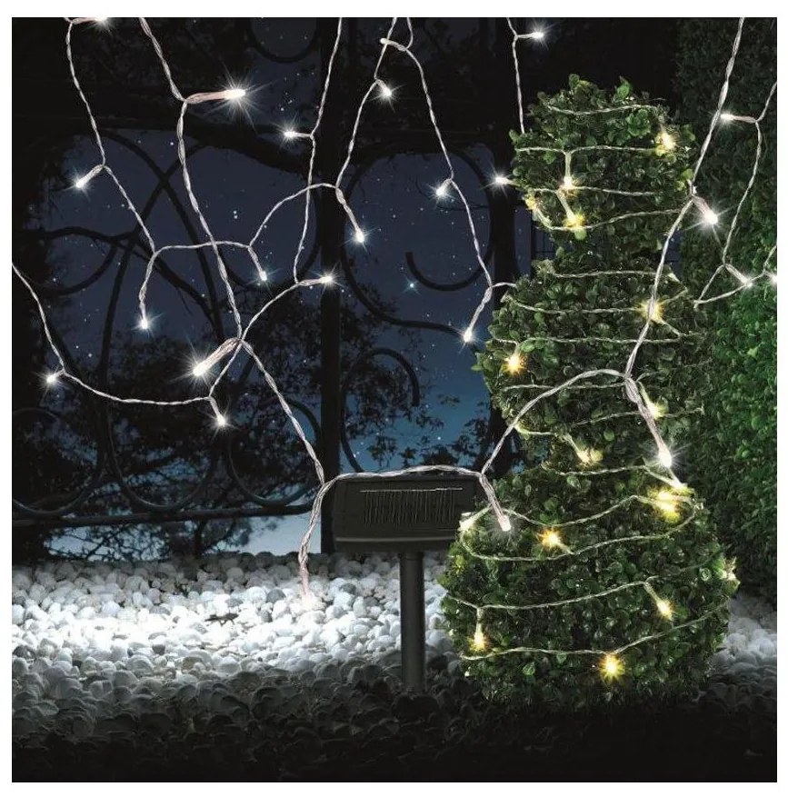 Globo 33700-120 - LED Napelemes lánc 20 m 120xLED/2,4V IP44