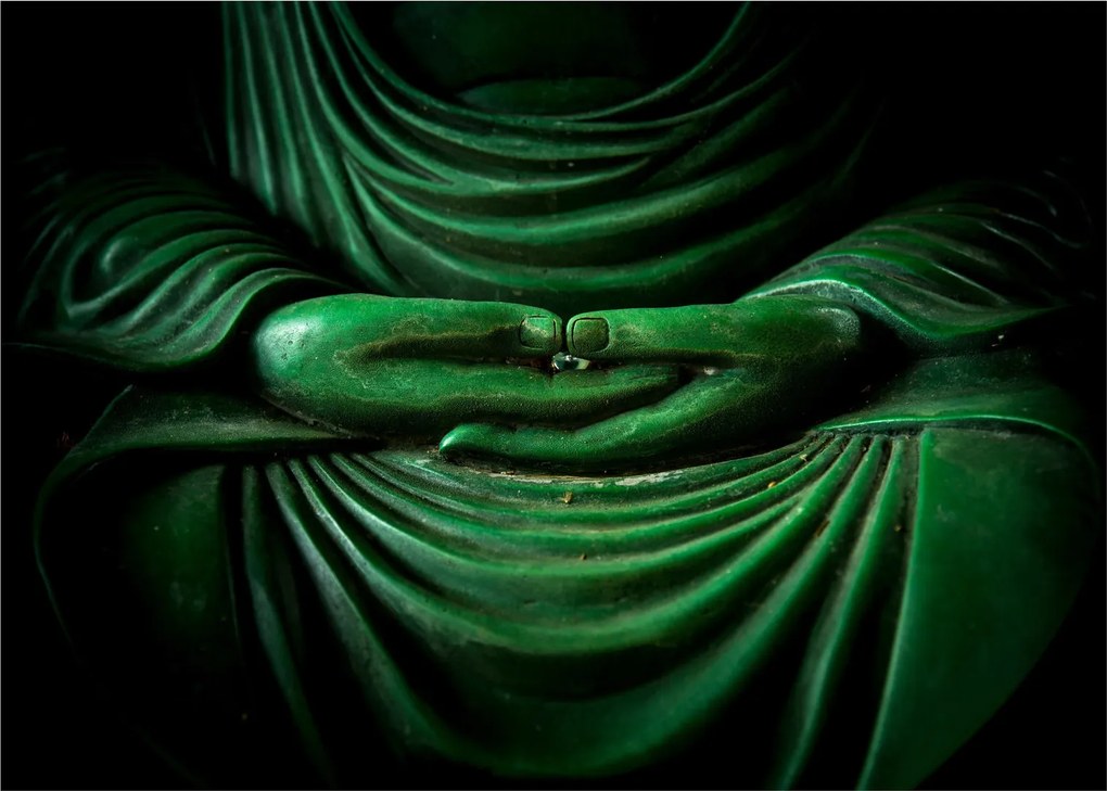 Üveg kép - Buddha keze (70x50 cm)