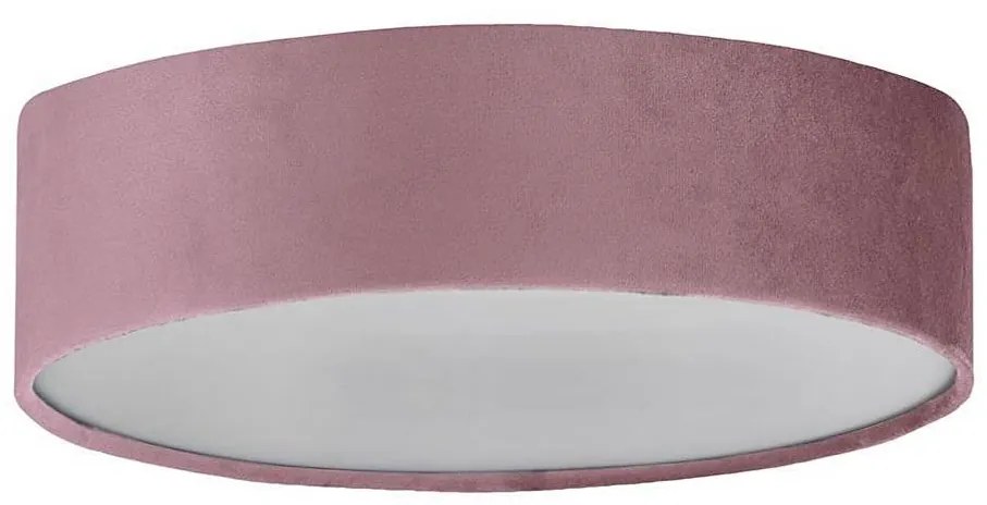 Searchlight 23298-2PI - Mennyezeti lámpa DRUM PLEAT 2xE27/15W/230V rózsaszín