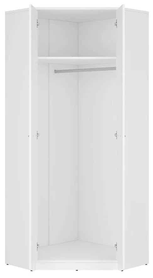 Sarok ruhásszekrény Nepo Plus 37 (fehér) . 1098445