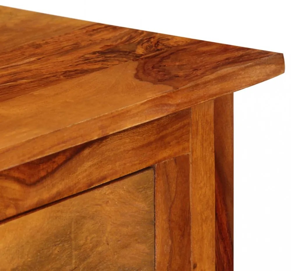 3 fiókos tömör akácfa tálalószekrény 110 x 30 x 80 cm