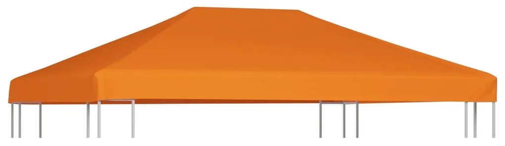 narancssárga pavilon tetőponyva 310 g/m², 4 x 3 m