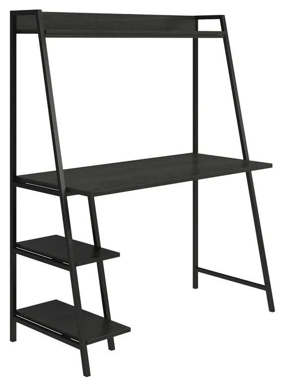 Fali íróasztal tölgyfa dekoros asztallappal 51x111 cm Bushwick – Novogratz