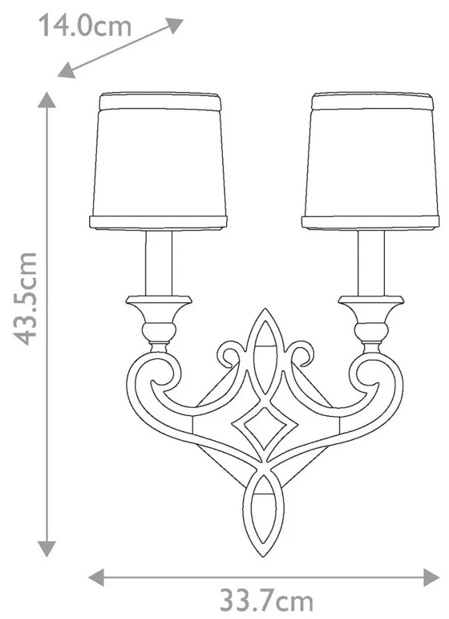 Fali Lámpa Bronz ELSTEAD FE-JUSTINE2-B