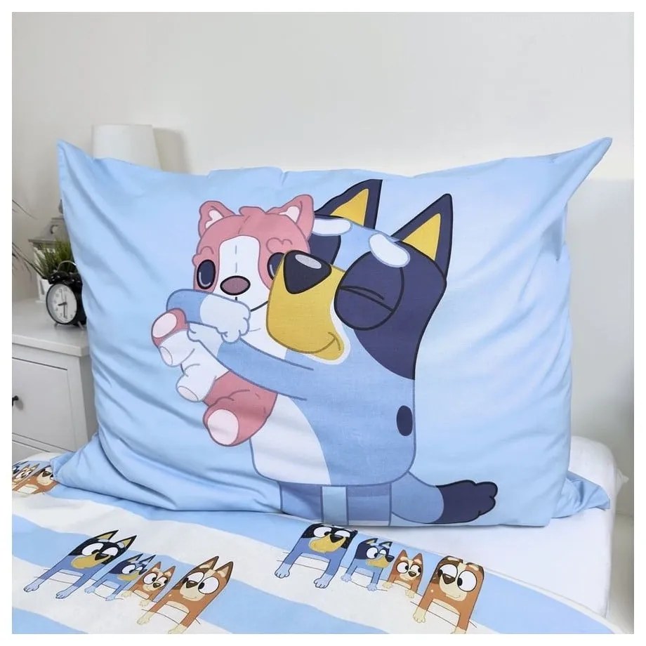 Egyszemélyes pamut gyerek ágyneműhuzat 140x200 cm Bluey – Jerry Fabrics