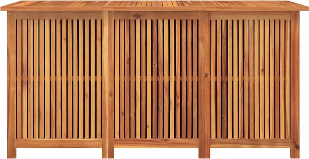 vidaXL tömör akácfa kerti tárolóláda 150x80x75 cm