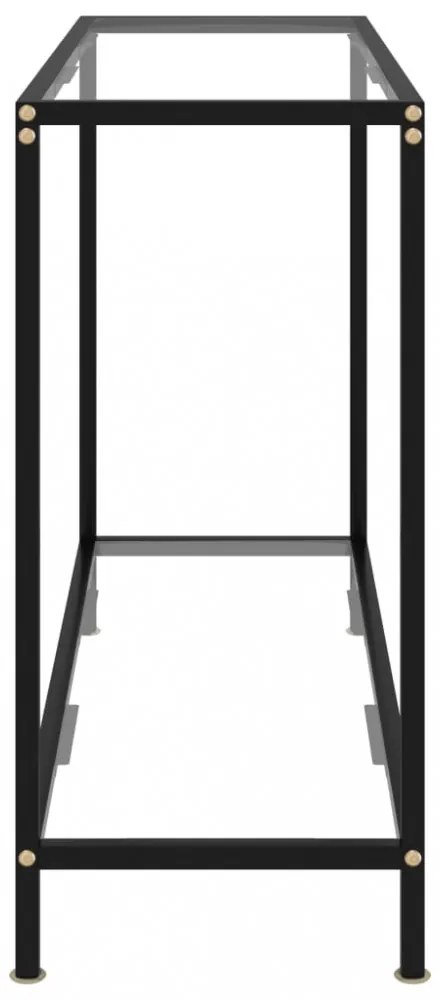 átlátszó edzett üveg tálalóasztal 100 x 35 x 75 cm