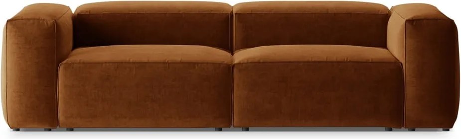 Téglavörös kanapé 264 cm Bergamo – Cosmopolitan Design