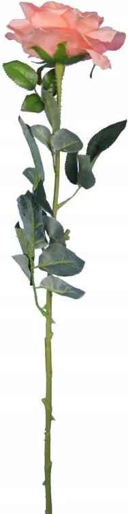 Mesterséges Egyetlen Lazac Rózsa Dekoráció Kiegészítő 70cm