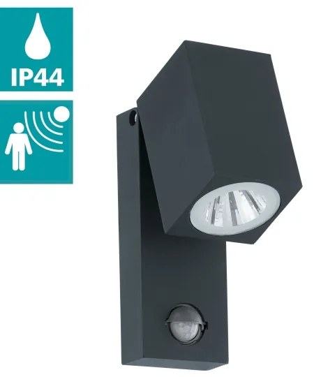 Eglo 96287 - LED Kültéri fali lámpa a mozgásérzékelős SAKEDA LED/5W/230V