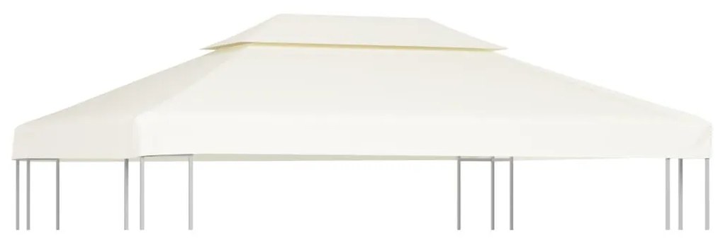 krémfehér csere pavilon ponyvatető 310 g / m² 3 x 4 m