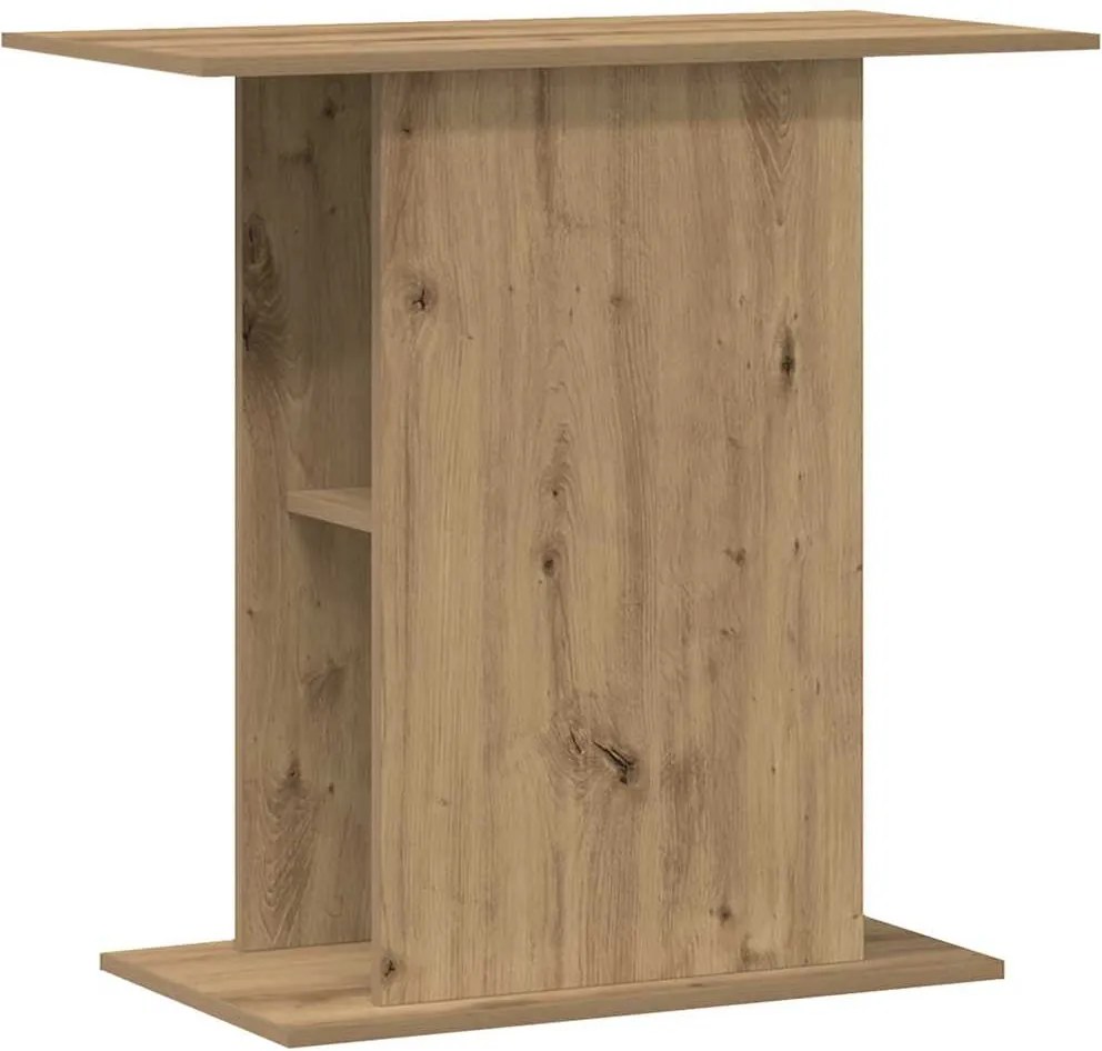 vidaXL kézműves tölgyfa akváriumállvány 36 x 75 x 72,5 cm rétegelt fából