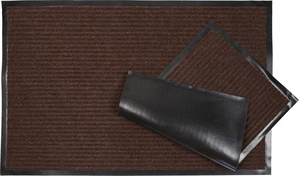 Lábtörlő Ajtó Alá Nedvszívó Cipőszőnyeg Barna 60X90 cm